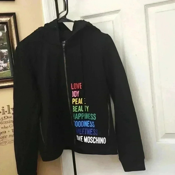 Love Moschino Tops - LOVE MOSCHINO ZIP UP